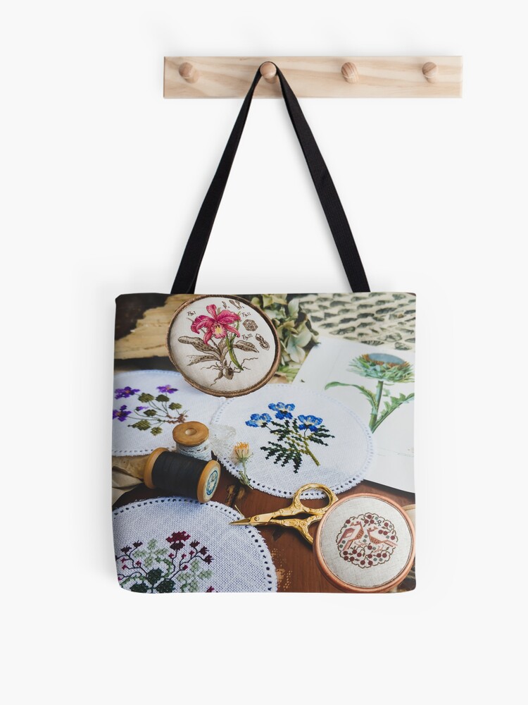 Tote bag cross online stitch