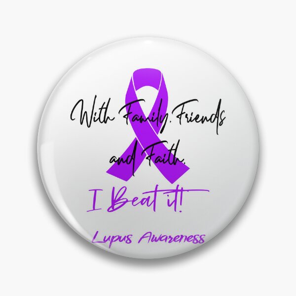 Item preview, Lupus Warrior - With Family, Friends, and Faith - I BEAT IT! designed and sold by Robbsyn.