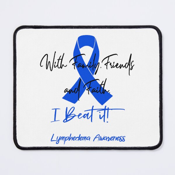 Item preview, Lymphedema Warrior - With Family, Friends, and Faith - I BEAT IT! designed and sold by Robbsyn.