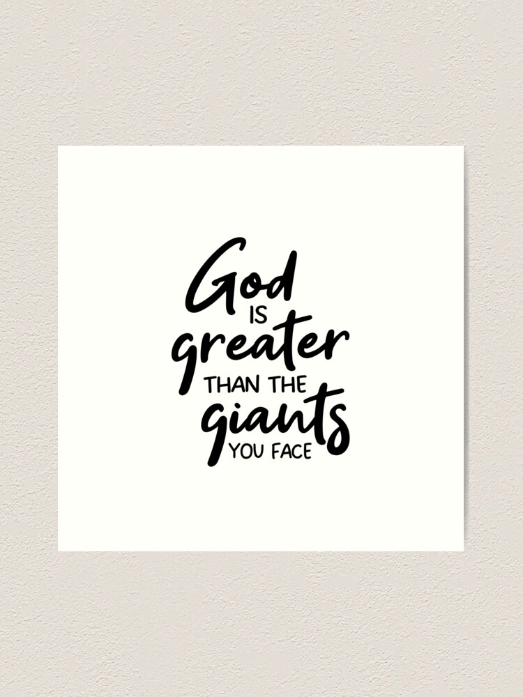 The Lord Is Greater Than The Giants You Face Tote Bag The Lord Is Greater Than The Giants You Face Tote Bag