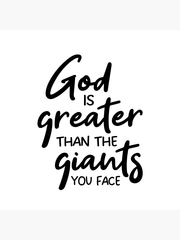 The Lord Is Greater Than The Giants You Face Tote Bag The Lord Is Greater Than The Giants You Face Tote Bag