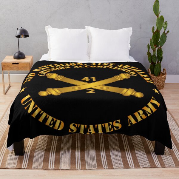 Item preview, Army - 2nd Bn 41st Artillery - Mission Accomplished - US Army w Branch X 300 designed and sold by Military Insignia Products.