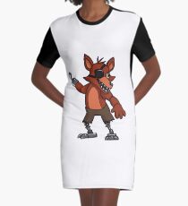 Adventure Foxy Graphic T-Shirt Dress