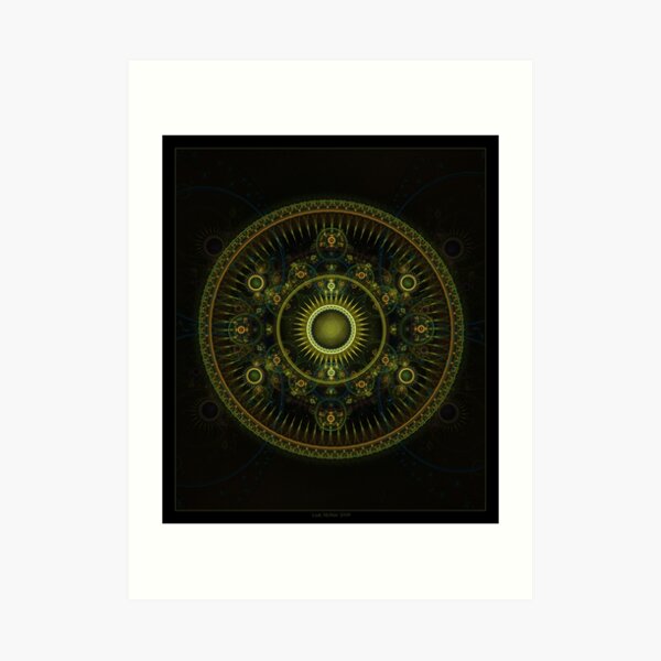 Metatron's Magick Wheel ~ Sacred Geometry Art Print
