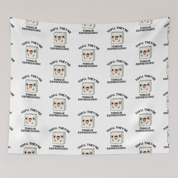Item preview, Tofu. They're Tongue Depressors Funny Food Puns  designed and sold by punnybone.
