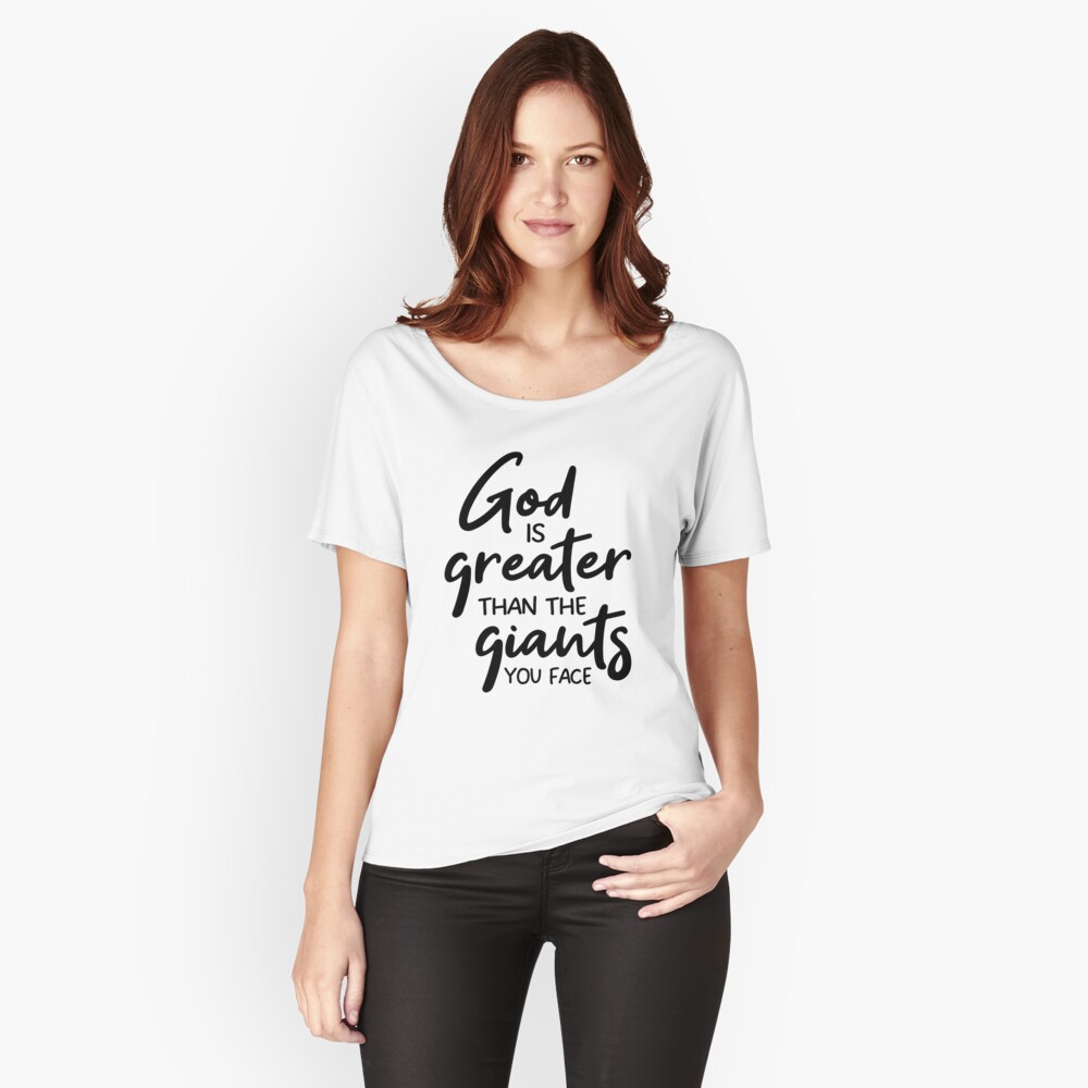 Lord Is Greater Than The Giants face Women T Shirt Lord Is Greater Than The Giants face Women T Shirt
