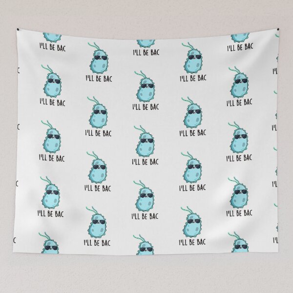 Item preview, I'll Be Bac Funny Biology Bacteria Puns  designed and sold by punnybone.