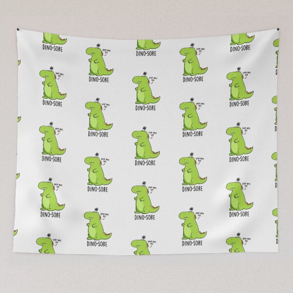 Item preview, Dino-sore Funny Irritated Dinosaur Puns  designed and sold by punnybone.