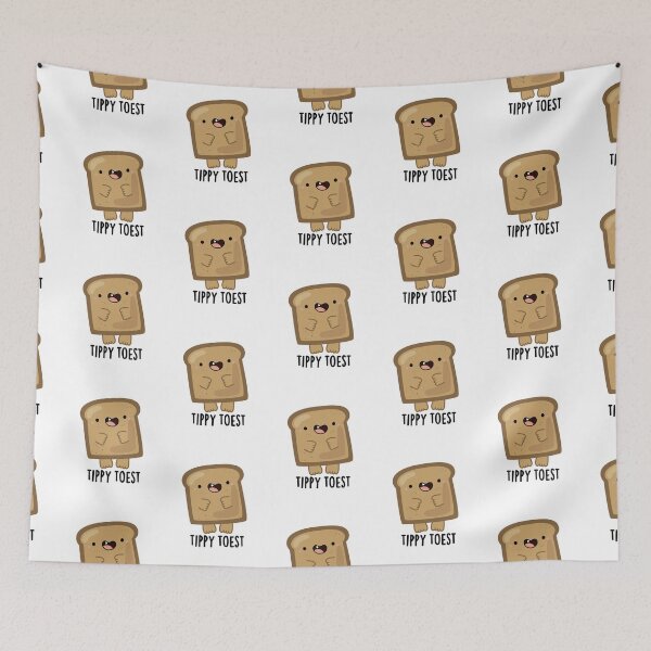 Item preview, Tippy Toest Tippy Toe Funny Toast Puns  designed and sold by punnybone.