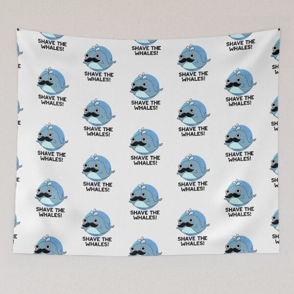 Item preview, Shave The Whales Funny Animal Puns  designed and sold by punnybone.