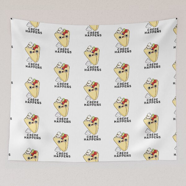 Item preview, Crepe Happens Funny Food Puns  designed and sold by punnybone.