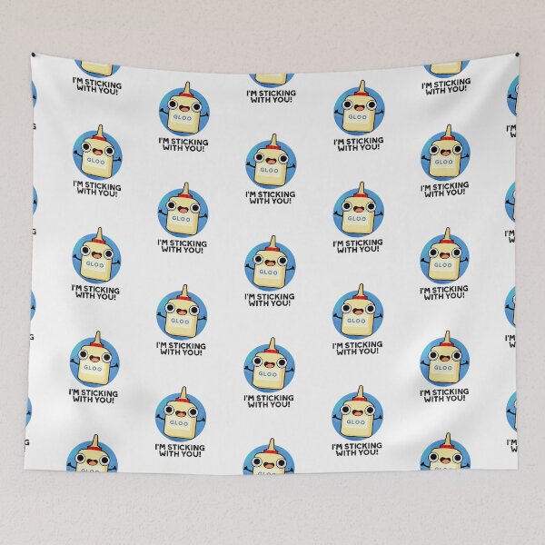 Item preview, I'm Sticking With You Funny Glue Puns  designed and sold by punnybone.