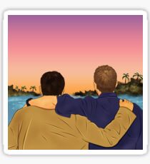 Cockles Sunset Sticker