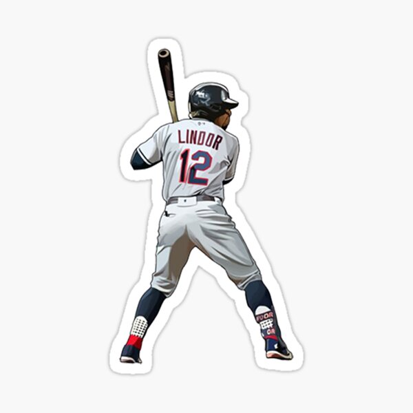 Francisco Lindor #12 Jersey Number Sticker for Sale by StickBall