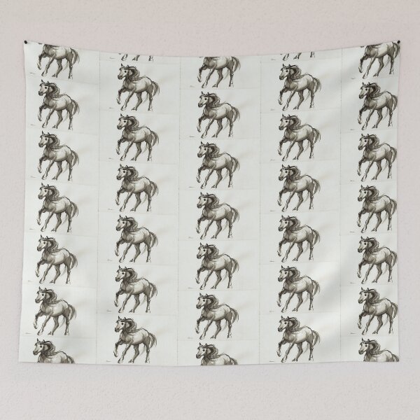 Item preview, Magnificent Mare - ink wash painting designed and sold by Rebecca Rees.