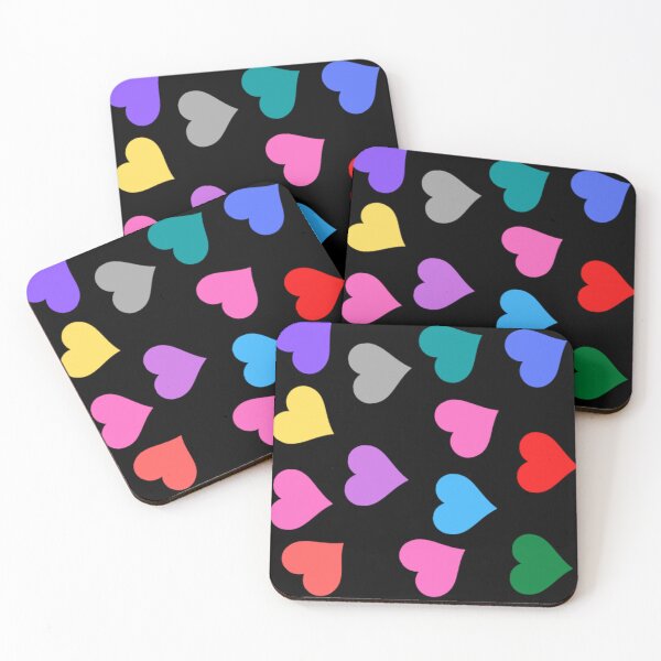 Item preview, Colorful Hearts Pattern designed and sold by Sensihoriverse.