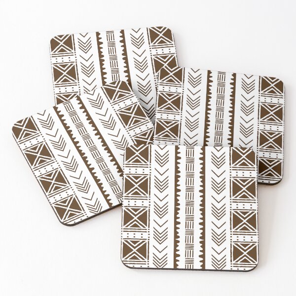 Item preview, African White Mud Cloth Design designed and sold by funkyvibes.