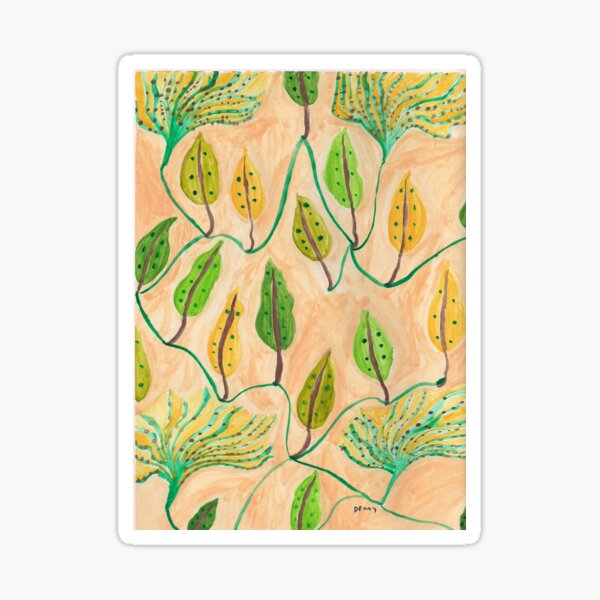 LEAVES ON VINES Sticker
