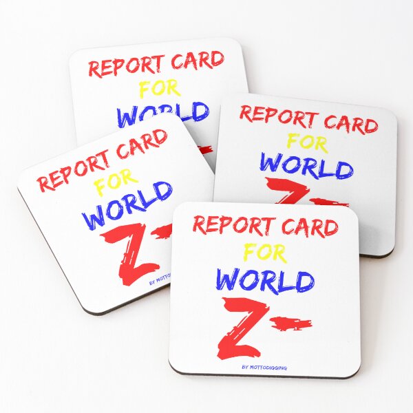 Item preview, Report Card For World Z- designed and sold by MottoDigging.