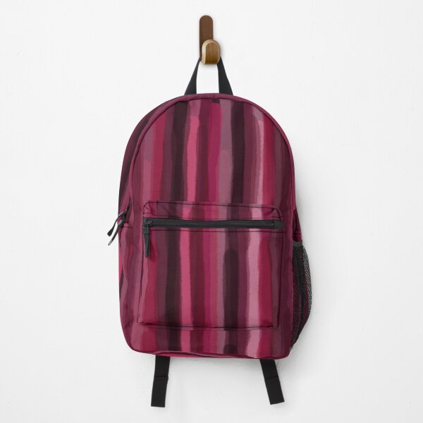 Item preview, Raspberry stripes designed and sold by ColoursOfFrance.