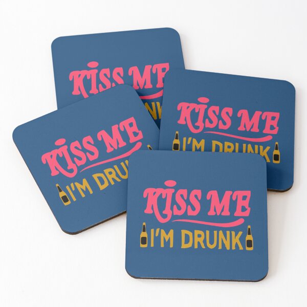 Item preview, kiss me - i_m drunk   designed and sold by LittleSwanCraft.