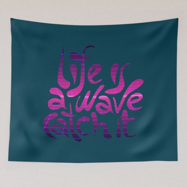 Item preview, life is a wave catch it Fitted Scoop  designed and sold by LittleSwanCraft.