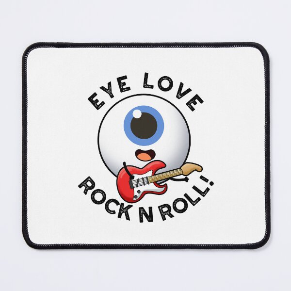 Item preview, Eye Love Rock And Roll Funny Eyeball Puns designed and sold by punnybone.