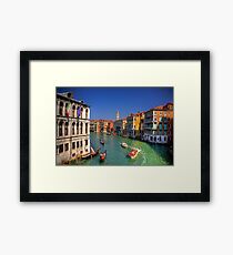 Light Traffic on the Grand Canal Framed Print