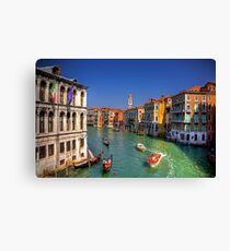 Light Traffic on the Grand Canal Canvas Print