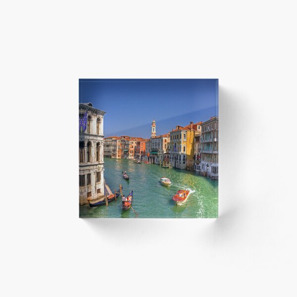 Light Traffic on the Grand Canal Acrylic Block