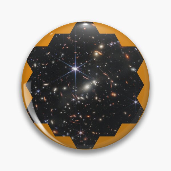 Item preview, Galaxy cluster SMACS 0723 Image cut in the hexagonal shape of James Webb Space Telescope Mirror designed and sold by Brasilia.