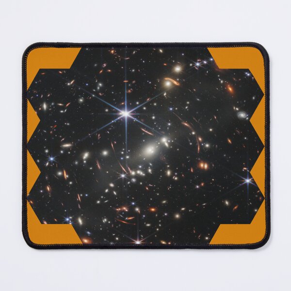 Item preview, Galaxy cluster SMACS 0723 Image cut in the hexagonal shape of James Webb Space Telescope Mirror designed and sold by Brasilia.