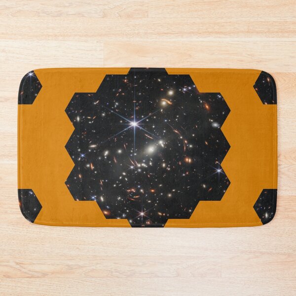 Item preview, Galaxy cluster SMACS 0723 Image cut in the hexagonal shape of James Webb Space Telescope Mirror designed and sold by Brasilia.