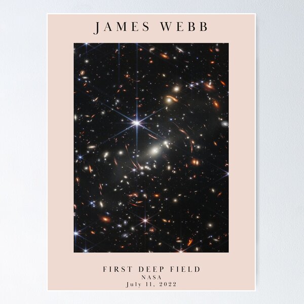 Item preview, James Webb Space Telescope JWST First Image MINIMALIST POSTER designed and sold by cottagecorococo.