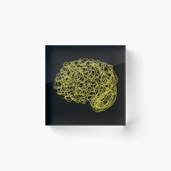 Item preview, Yellow Brain Psych Psychology Cerebral Cortex Cortical Therapist Psychologist designed and sold by hopecope.