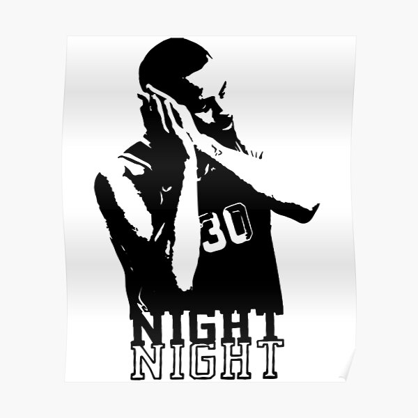  Steph Curry Night Night Poster Basketball Posters