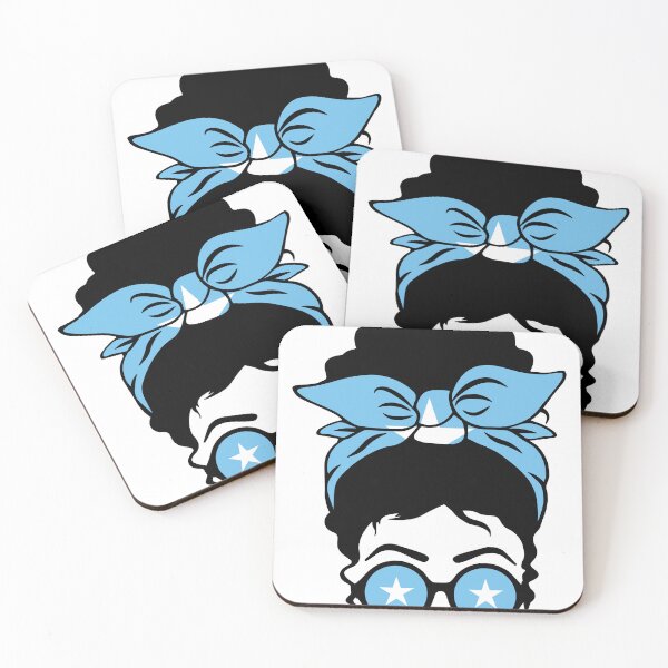 Item preview, Somali Messy Hair Bun Women Somalia flag designed and sold by VintageSomalia.
