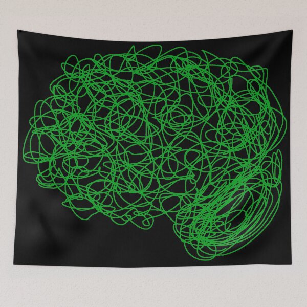 Item preview, Green Brain Psych Psychology Cerebral Cortex Cortical Neuro Neuroscience  designed and sold by hopecope.