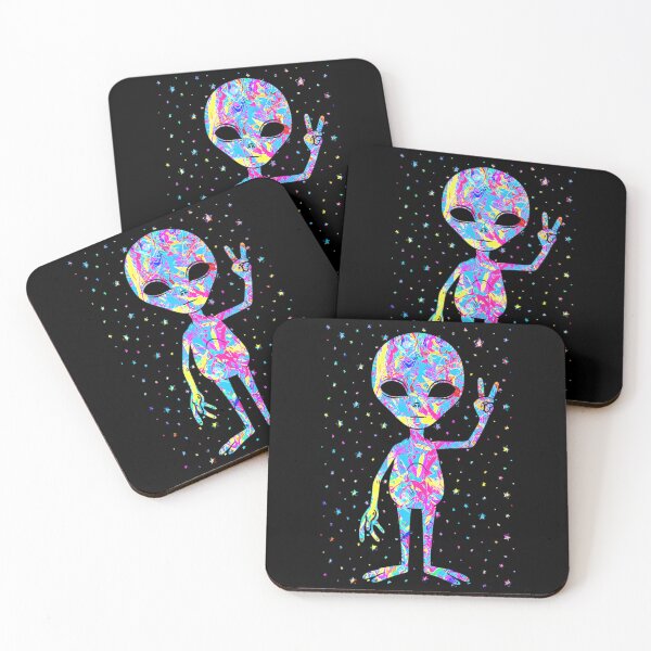 Item preview, Retro 1970S Alien Peace designed and sold by bbybu.