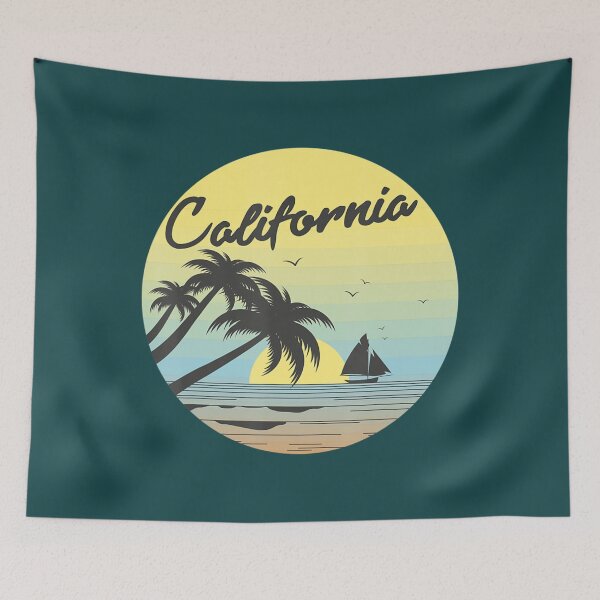 Item preview, Retro California Surf Vintage Beach Cali 70S Venice Palm Sun designed and sold by bbybu.