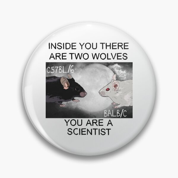Item preview, Two Wolves (you are a scientist) designed and sold by FrostedKale.