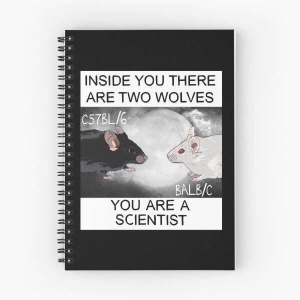 Item preview, Two Wolves (you are a scientist) designed and sold by FrostedKale.