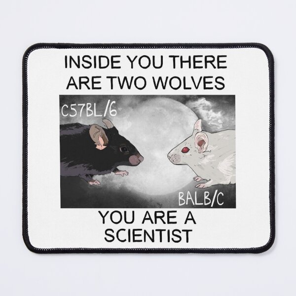 Item preview, Two Wolves (you are a scientist) designed and sold by FrostedKale.