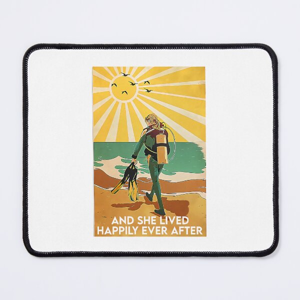 Item preview, Scuba Diving And She Lived Happily Ever After poster designed and sold by kieuthanh623.