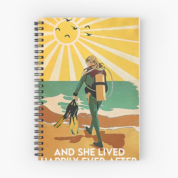 Item preview, Scuba Diving And She Lived Happily Ever After poster designed and sold by kieuthanh623.