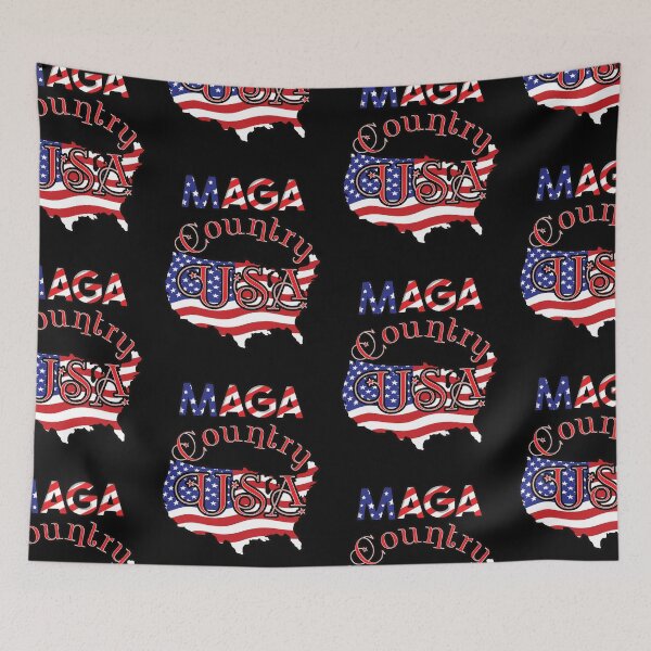 Item preview, MAGA Country USA Red White & Blue-Republican Politics designed and sold by 69Designs-MP.