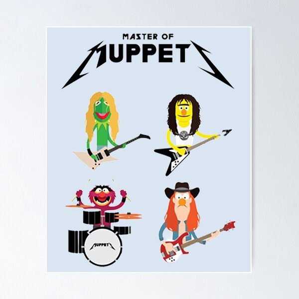 Item preview, Master of Muppets - Muppets as Metallica Band designed and sold by HypatiaMark.