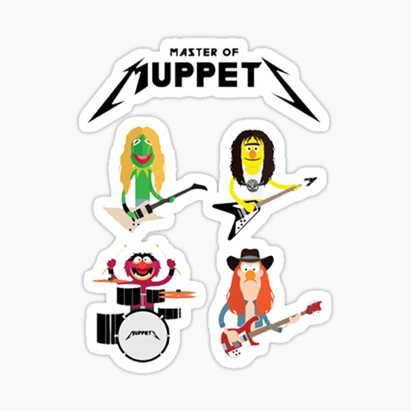 Item preview, Master of Muppets - Muppets as Metallica Band designed and sold by HypatiaMark.