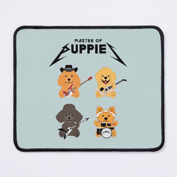 Item preview, Master of Puppies - Puppies as Metallica Band designed and sold by HypatiaMark.