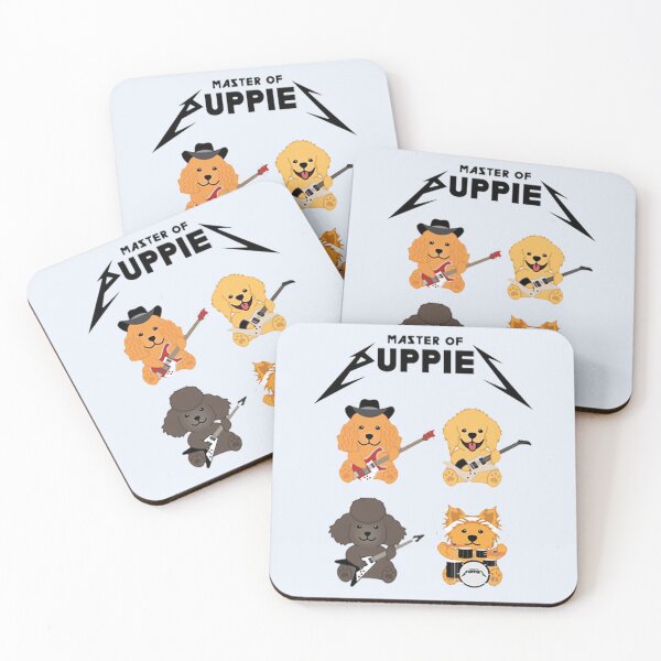 Item preview, Master of Puppies - Puppies as Metallica Band designed and sold by HypatiaMark.